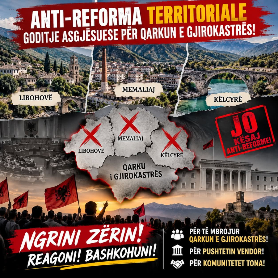 Shehu  Anti reforma territoriale  goditje asgjësuese për qarkun e Gjirokastrës 