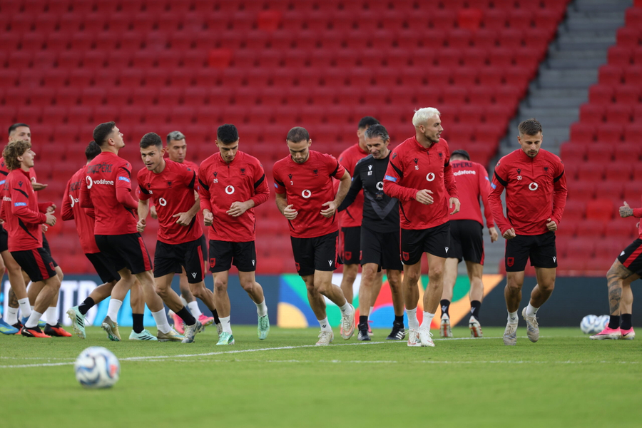 UEFA Nations League   Shqipëri San Marino  kombëtarja zhvillon seancën e fundit  Ka një tjetër ndryshim në listë