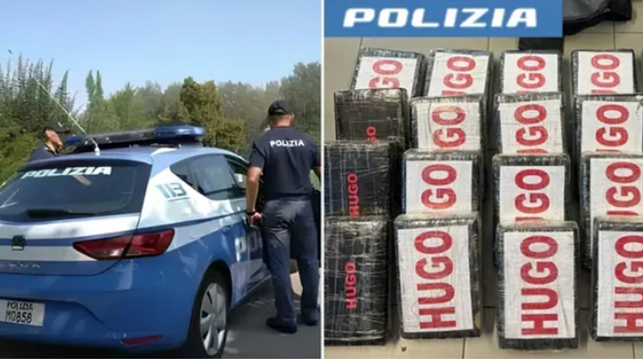Sekuestrohen 25 kg kokainë me vlerë 10 mln euro  Policia italiane arreston dy shqiptarë