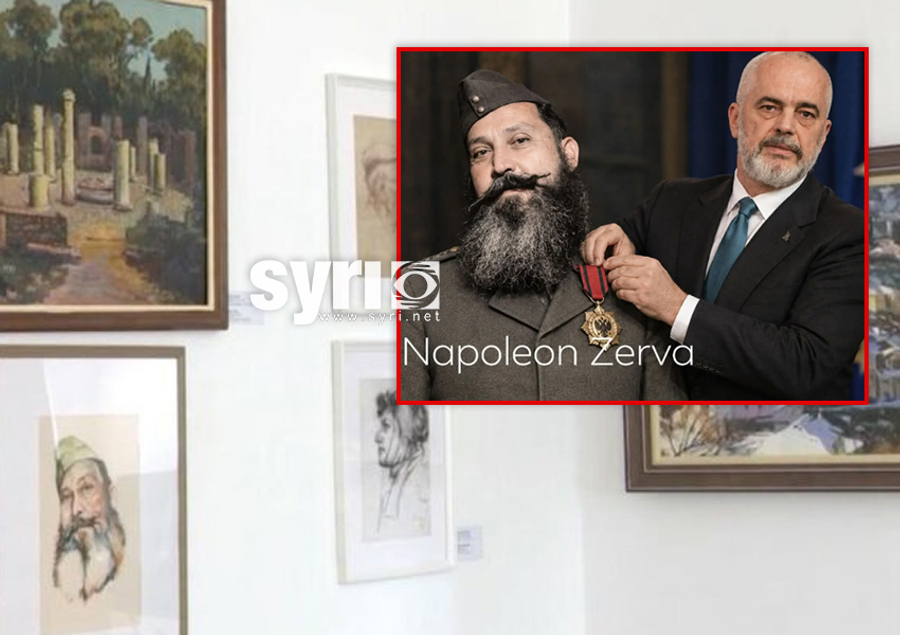 Skandali  Portreti i Napoleon Zervës ekspozohet në Galerinë e Artit në Derviçan të Dropullit
