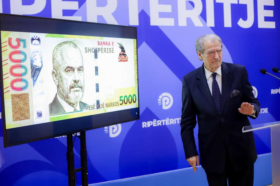 SYRI TV   Narkos monedha e re zyrtare e Shqipërisë   Berisha  Miliarda euro u pastruan në ndërtim