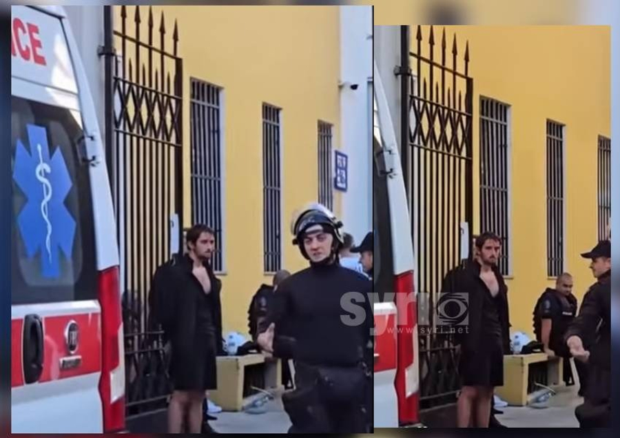 Imazhi simbol i revoltës rinore kundër narko-shtetit të Ramës: Studenti i prangosur te dera e ministrisë