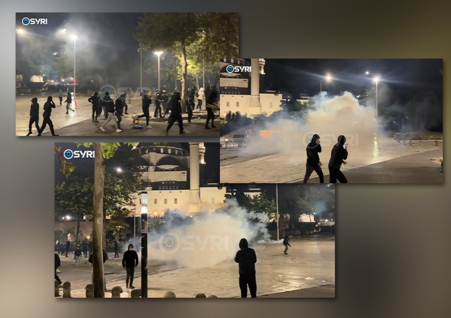 Vijon revolta studentore  Të rinjtë në përplasje me policinë në Rrugën e Elbasanit  Video 
