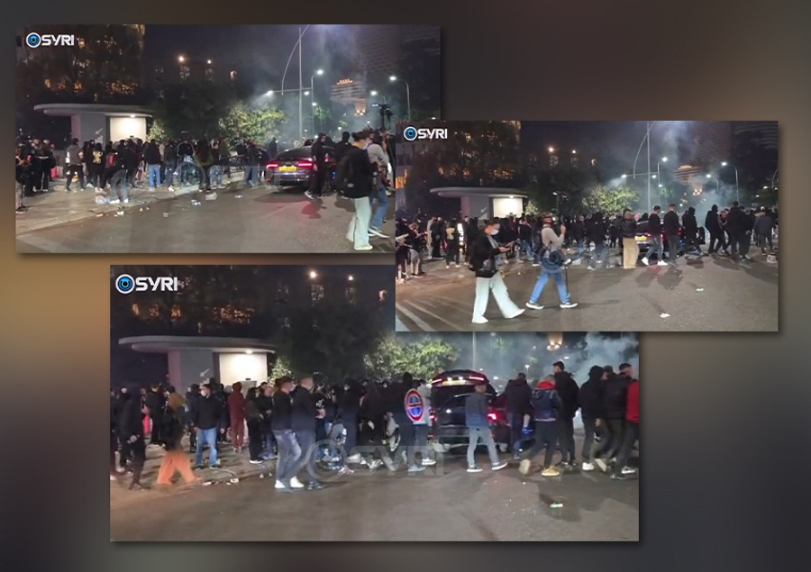 VIDEO  Qytetari solidarizohet me të rinjtë  ndalon makinën dhe shpërndan ujë për protestuesit