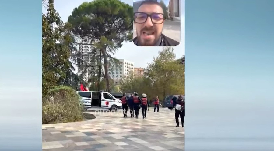 E paprecedentë  Policia shoqëron operatorin e Piranjave  po filmonte dhunën në protestë