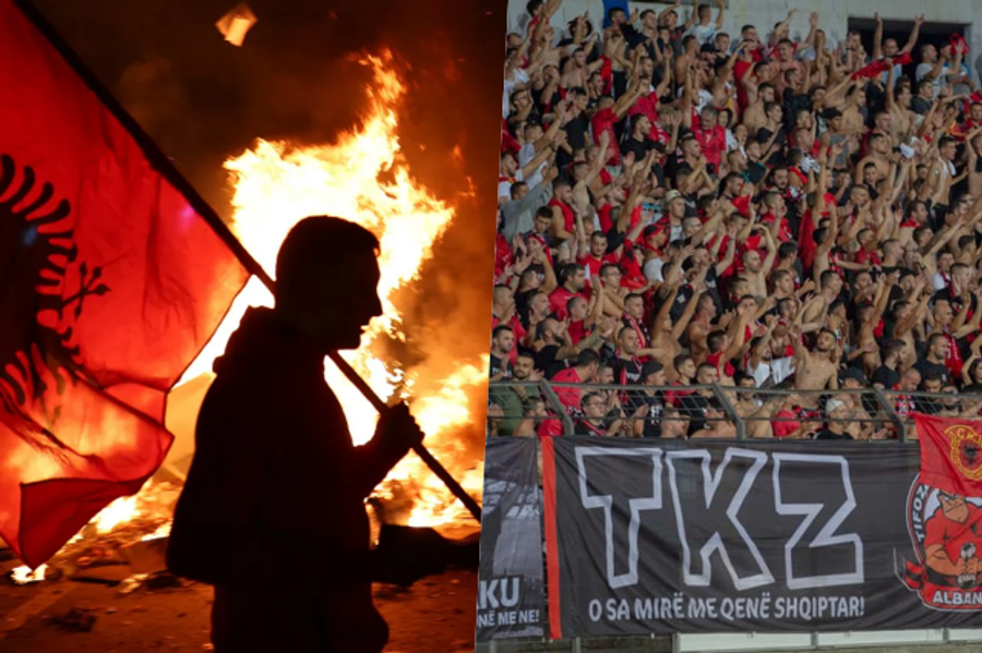 Shqipëria  revoltë kundër qeverisë   Tifozat Kuqezi  mbështetje pa kushte ndaj protestuesve
