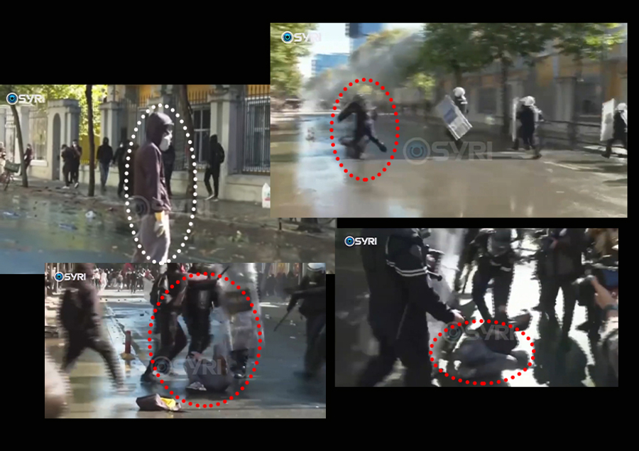 Pamjet shokuese  Rama terror mbi të rinjtë  FNSH përplasi barbarisht të riun në asfalt dhe e shkelmojnë t i thyejnë këmbën