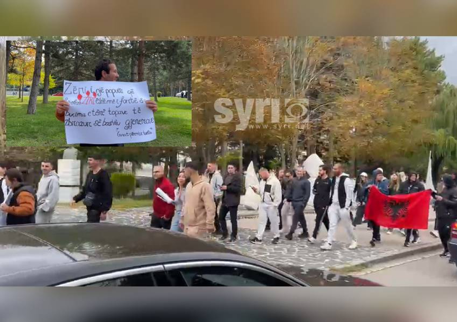 Në mbështetje të studentëve të Tiranës  Të rinjtë e Korçës nisin marshimin në qytet kundër Ramës