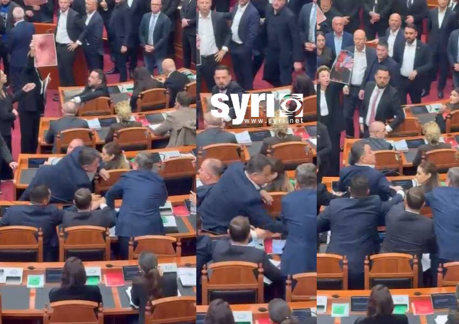 Balla akuzoi studentët për dhunë në protestë  Flamur Noka i shkul mikrofonin  fillon përplasja