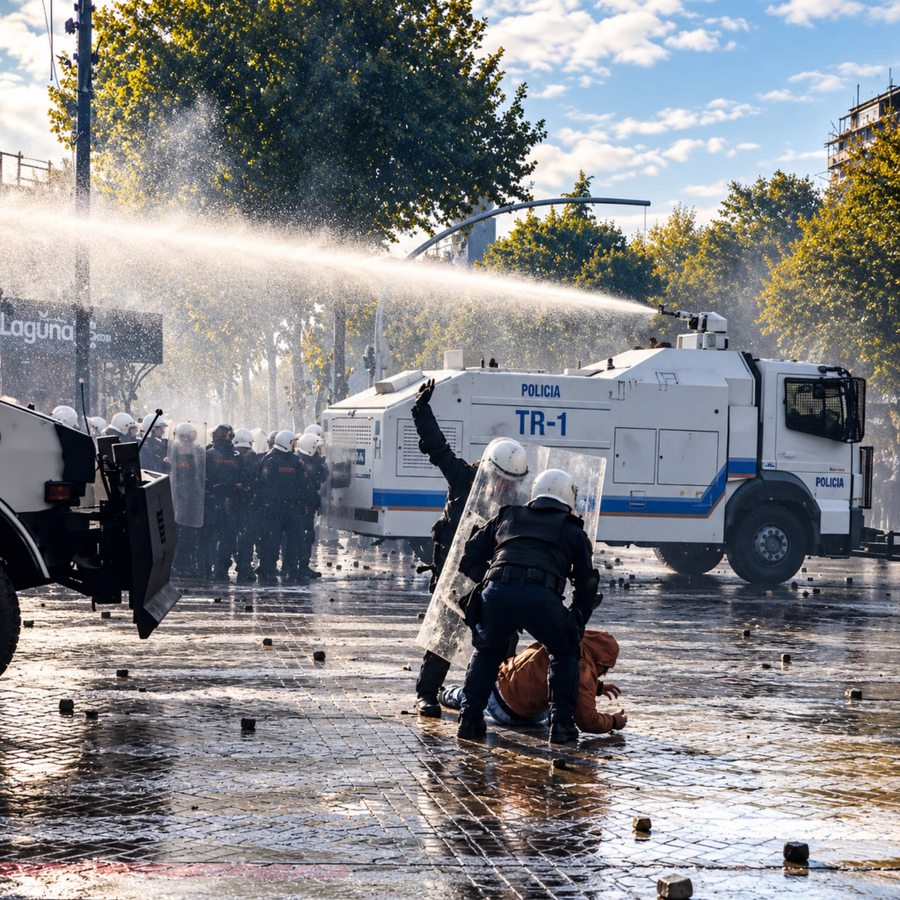 SYRI TV  Mediat e huaja jehonë protestës  Fox News  AP dhe Euronews transmetojnë përplasjet dhe dhunën e policisë