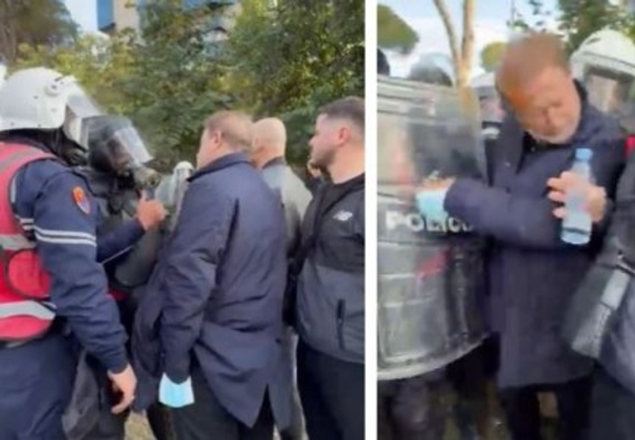 U sulmua nga policia me spraj e gaz  deputeti Gjin Gjoni  Mos lëni mjet pa përdorur për të rrëzuar kërmën që po qelb këtë vend dhe popull që quhet Edi Rama