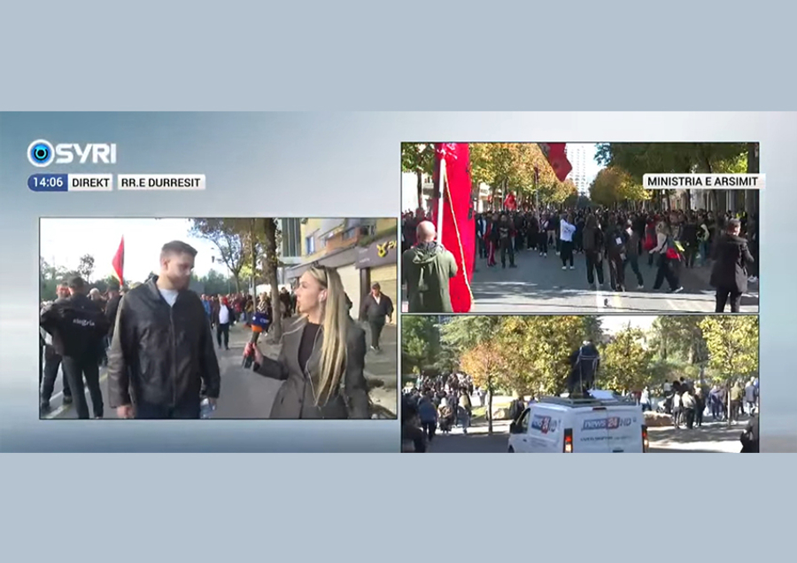 Studenti flet për Syri Tv  Unë kam ardhur nga jashtë kur pashë dhunën e ushtruar ndaj fëmijëve e studentëve