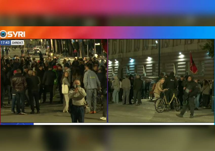 Studentët vijojnë protestën para Kryeministrisë  Arrestoni Edi Ramën 