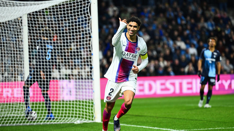 Hakimi shkëlqen me  tripletë   PSG shkatërron Le Havre me rezultatin 5 1