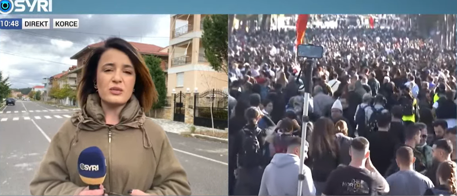 Korça i bashkohet protestës në Tiranë  demokratët në mbështetje të studentëve  Rama të japë dorëheqjen