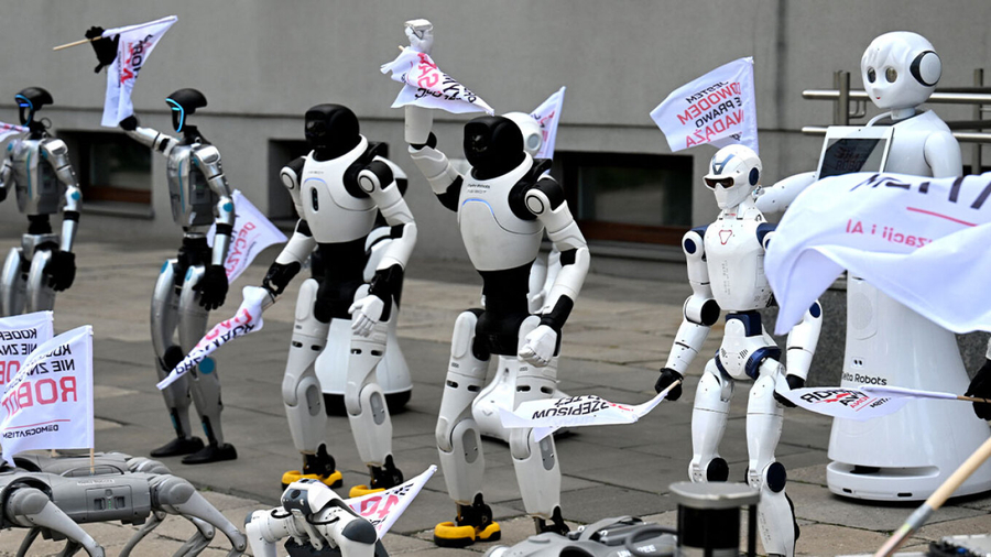 E pazakontë në Poloni  robotët dalin në protestë kundër inteligjencës artificiale
