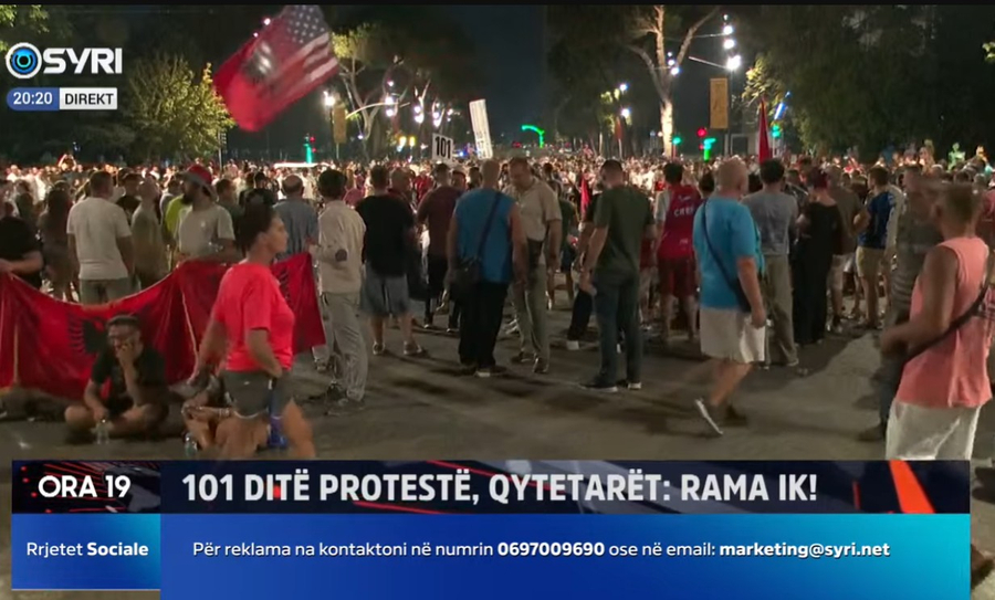 LIVE  Protesta e 101 radhazi  qytetarët në shesh  Rama jepe dorëheqjen