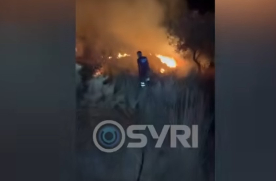 VIDEO  Zjarr te Fusha e Aviacionit  Gjirokastër  dyshohet për zjarrvënie të qëllimshme