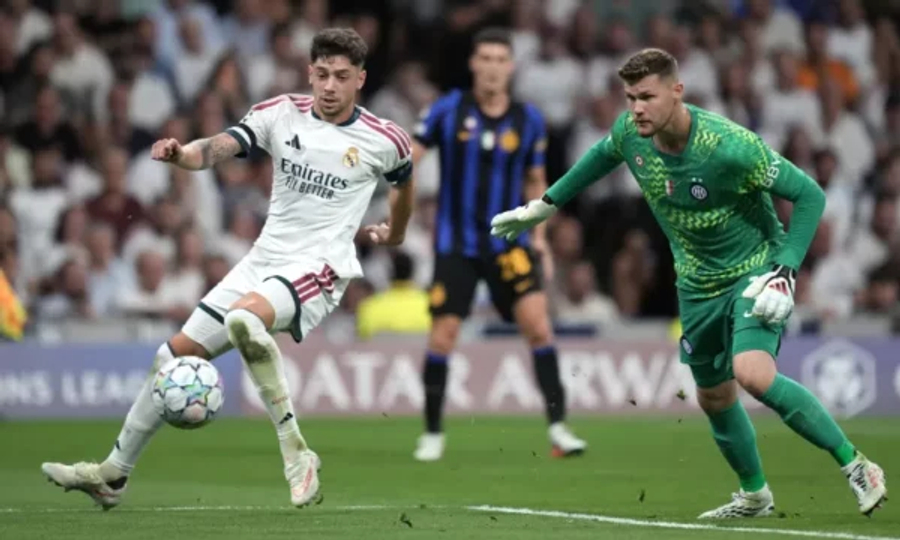 Champions League  Përfundojnë pjesët e para  Reali po mposht Interin në  Bernabeu 