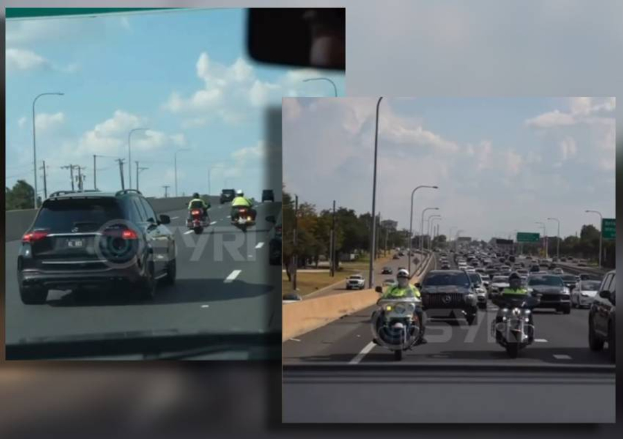 VIDEO  Berisha në Teksas  eskortë policie në çdo lëvizje dhe takim