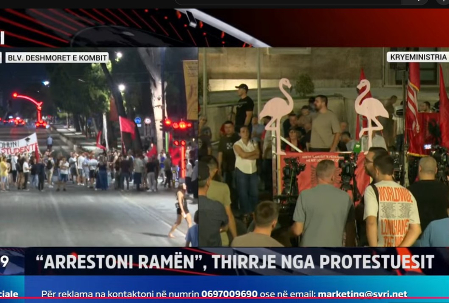 LIVE  102 ditë protestë  qytetarët kërkojnë dorëheqjen e Ramës