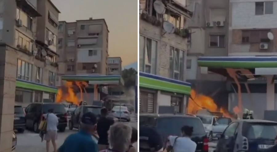 Shpërthim në një pikë karburanti në Tiranë  shembet një godinë një katëshe  Dëmtohen tre punonjës