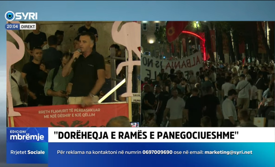 LIVE  Dita e 108 e protestës  qytetarët  Rama jepe dorëheqjen