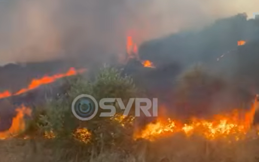 SYRI TV  Zjarret e shtatorit  djegin vendin  në gjirin e Lalzit digjet një banesë
