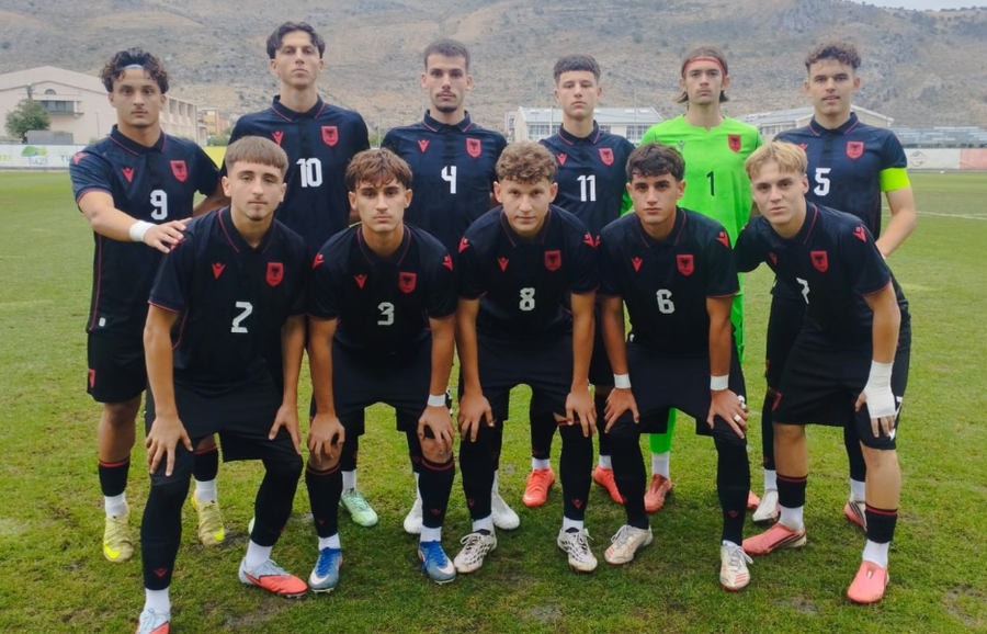 Miqësoret kuqezi  Shqipëria U 17 barazon në testin e parë me Malin e Zi
