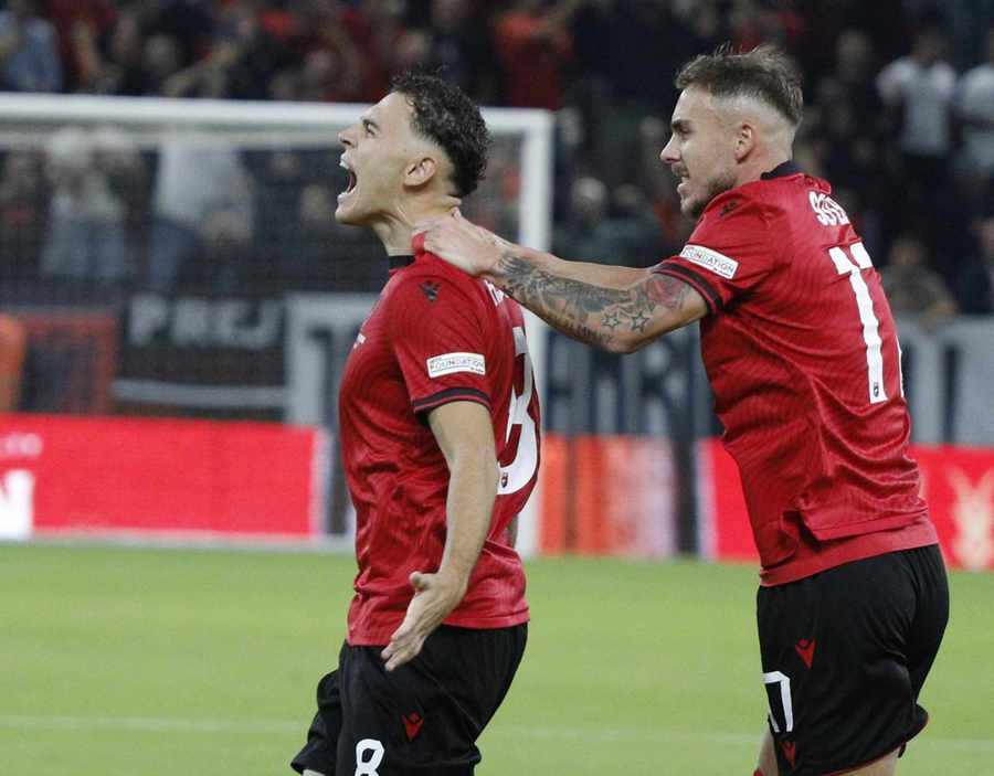 VIDEO  Shpërthen  Air Albania  Kristjan Asllani kalon në avantazh kuqezinjtë ndaj bjellorusëve