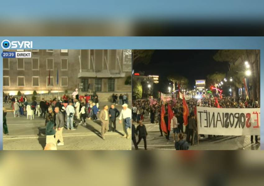 Përfundojnë fjalimet para Kryeministrisë  qytetarët vijojnë marshimin  Rama jep dorëheqjen
