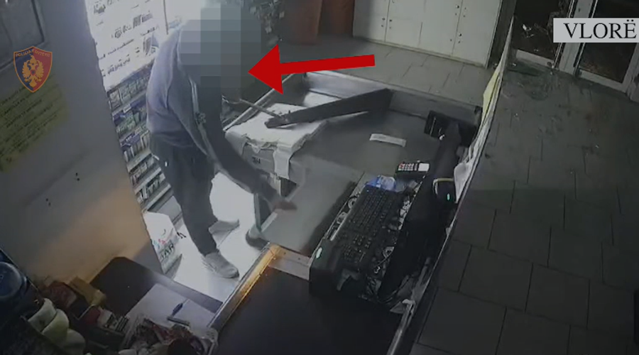 Vlorë  Theu xhamin dhe vodhi kasën e supermarketit  arrestohet 32 vjeçari