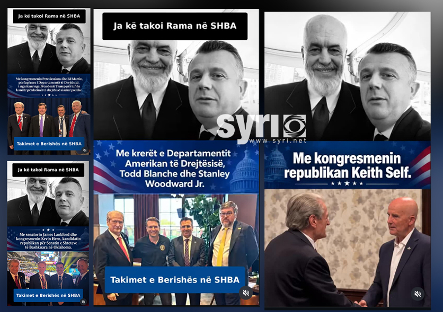 Berisha me kongresmenë e zyrtarë të lartë amerikanë  Rama me Ballën  PD  Fotot flasin vetë 